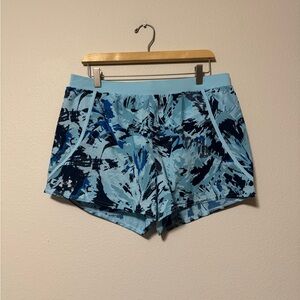 Under Armour Blue Patterned Athletic Shorts